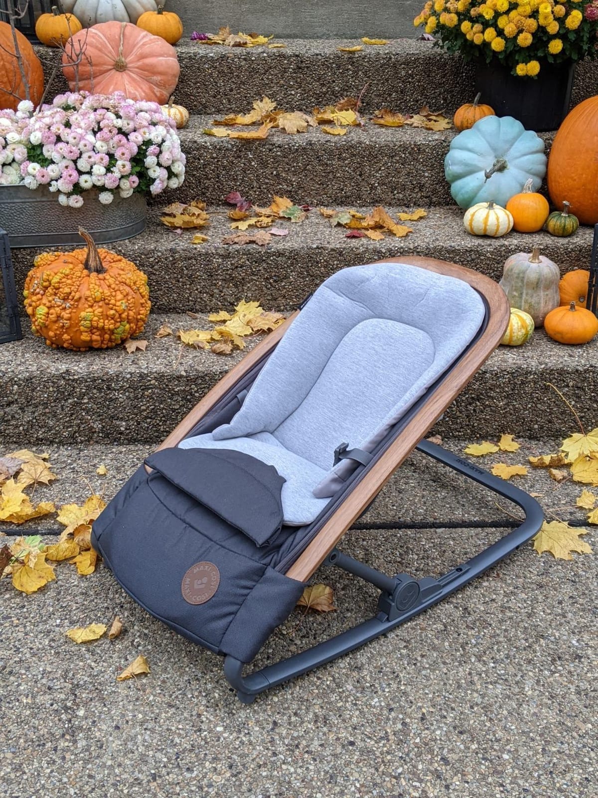 Maxi-Cosi Kori 2-in-1 Baby Bouncer Seat for Infants, Baby Rocker Chair, Portable Bouncer Chair, Classic Slate customer photo 2