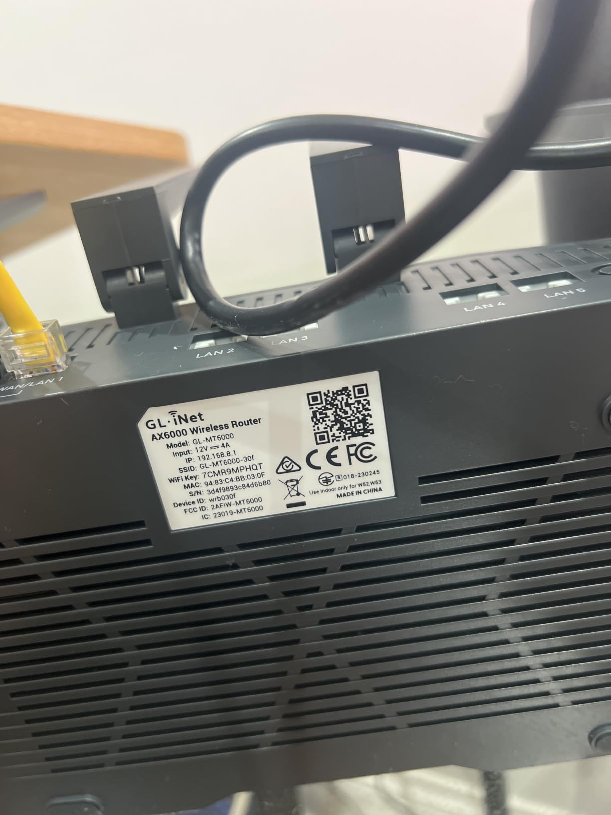 GL.iNet GL-MT6000 Flint 2 Wi-Fi 6 Gaming Router Dual 2.5G Ports - 8-stream Wi-Fi6 at 6 Gbps, dual 2.5G multi-gig ports, Up to 1148 Mbps and 4804 Mbps, pre-installed OpenWrt, OpenVPN WireGuard customer photo 1