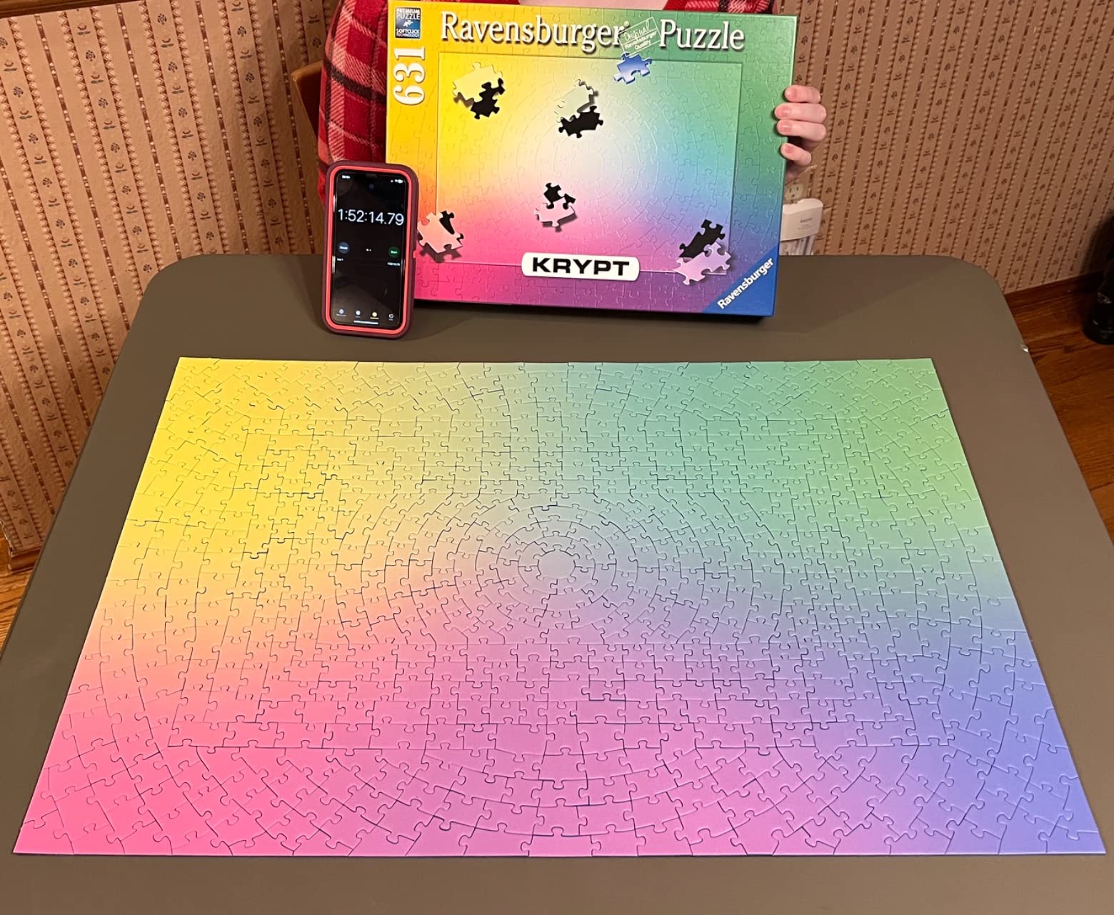 Ravensburger Krypt Gradient 631 Piece Challenge Jigsaw Puzzle for Adults customer photo 1