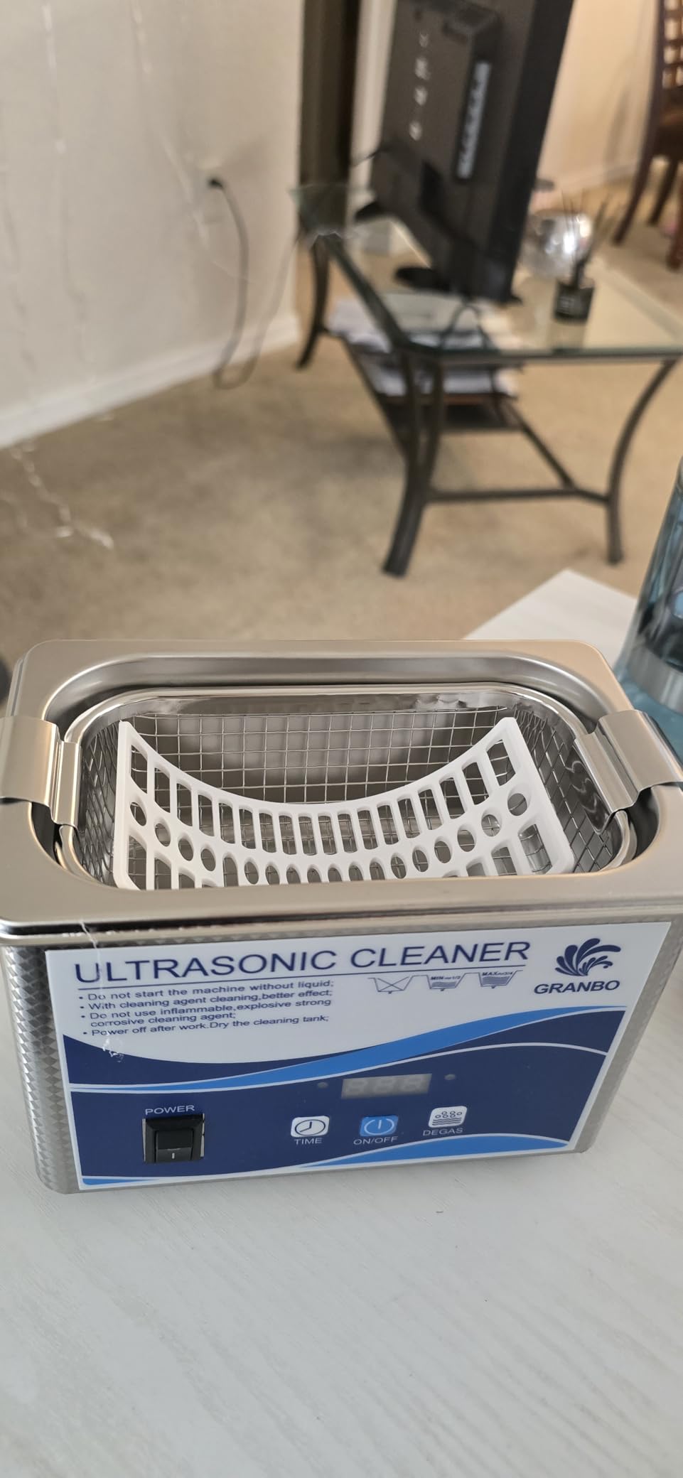 Granbo Ultrasonic Cleaner Machine 3.2L with Digital Heater Timer and Degas customer photo 1