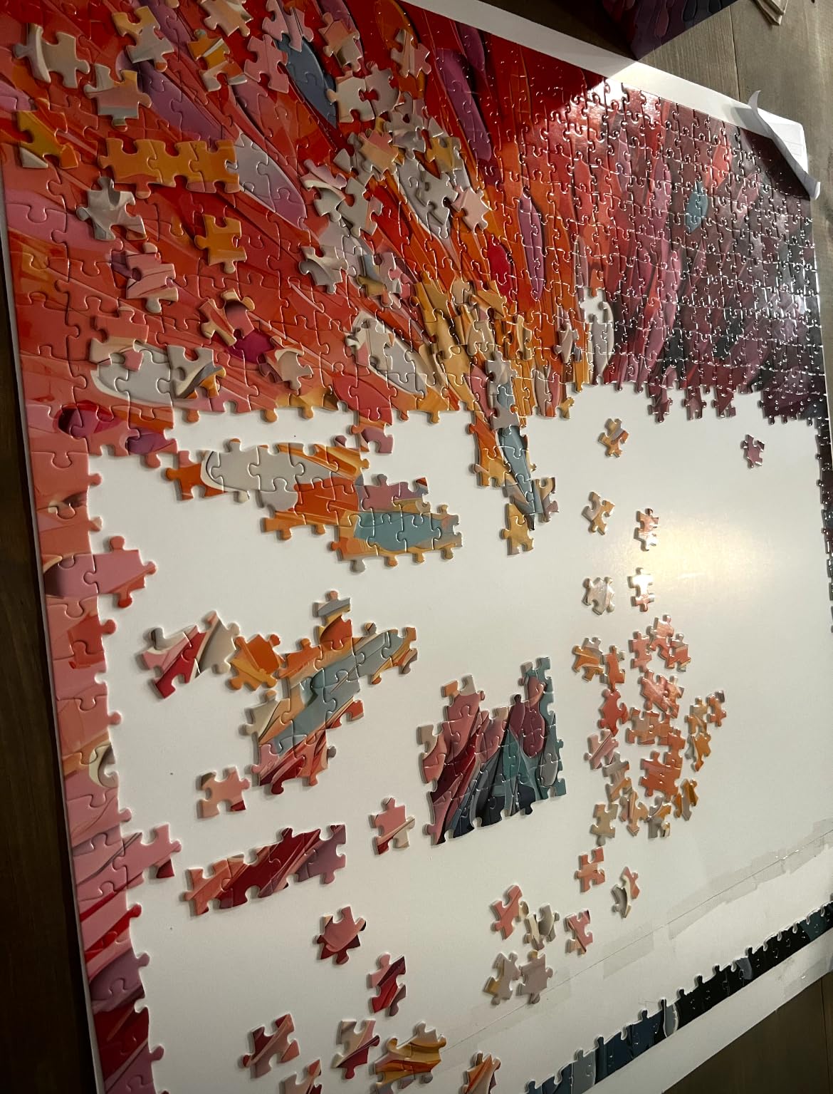 Impossible Puzzles 1000 Piece, Colorful Hard Difficult Puzzle for Adults, Gradient Rainbow Challenging Jigsaw Art Painting customer photo 1