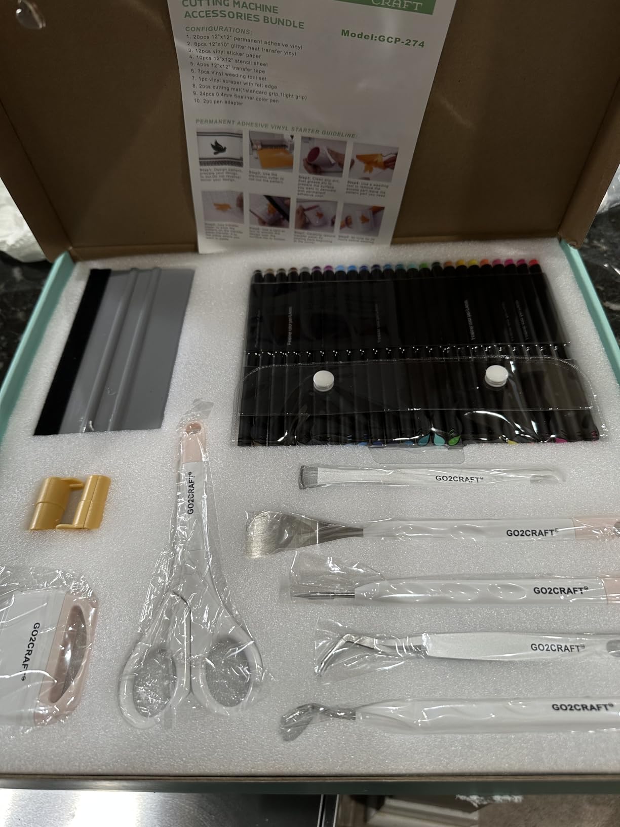 GO2CRAFT All-in-One Accessories Bundle, 90Pcs Ultimate Tools and Vinyl customer photo 1