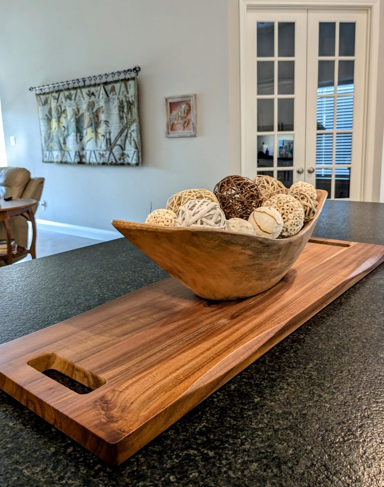 Extra Large Charcuterie Board Acacia, Reversible Long Wooden Tray customer photo 2