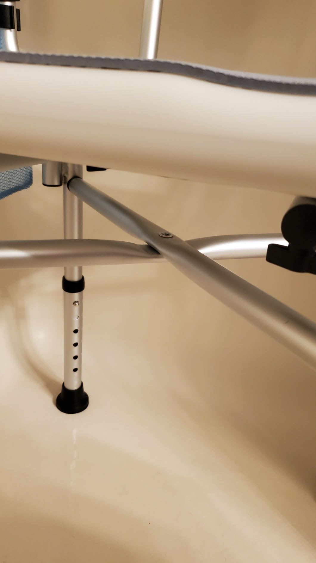 VFAUOSIT Shower Chair with Removable Arms and Back, 550 lb Adjustable Seat customer photo 1
