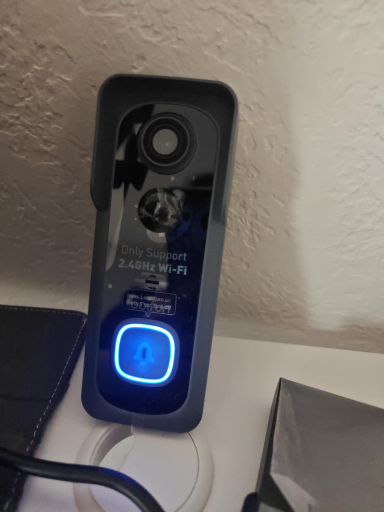 BOIFUN Video Doorbell Camera Wireless - No Subscription Required, 2K HD | 166 degree Wide View, HDR Night Vision, Motion Alerts, Two-Way Audio & Battery Video Doorbell with Chime, 2.4 GHz Wi-Fi Only customer photo 1