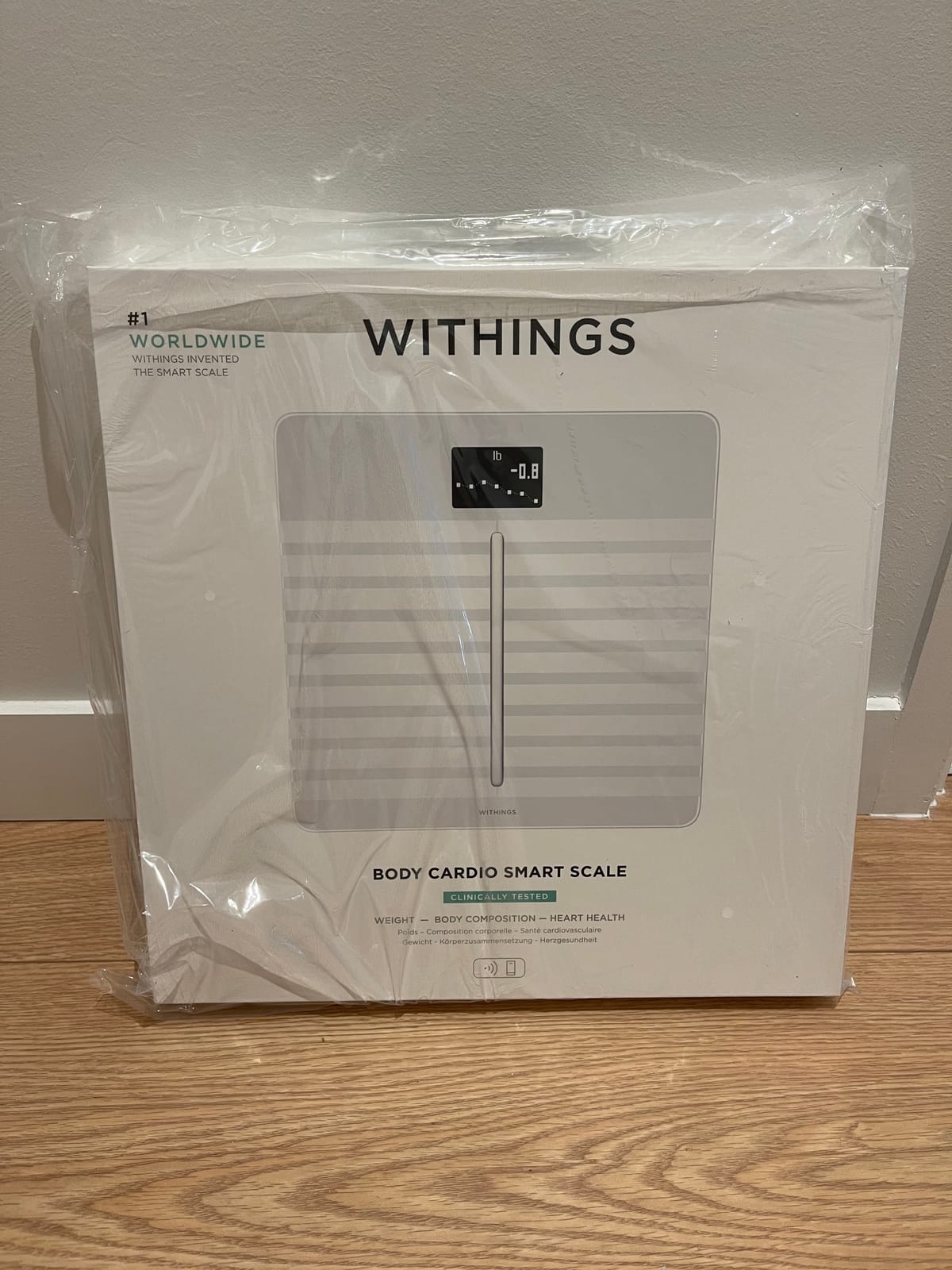 WITHINGS Body Scan - Smart Scale, Segmental Body Composition, ECG, Black customer photo 1
