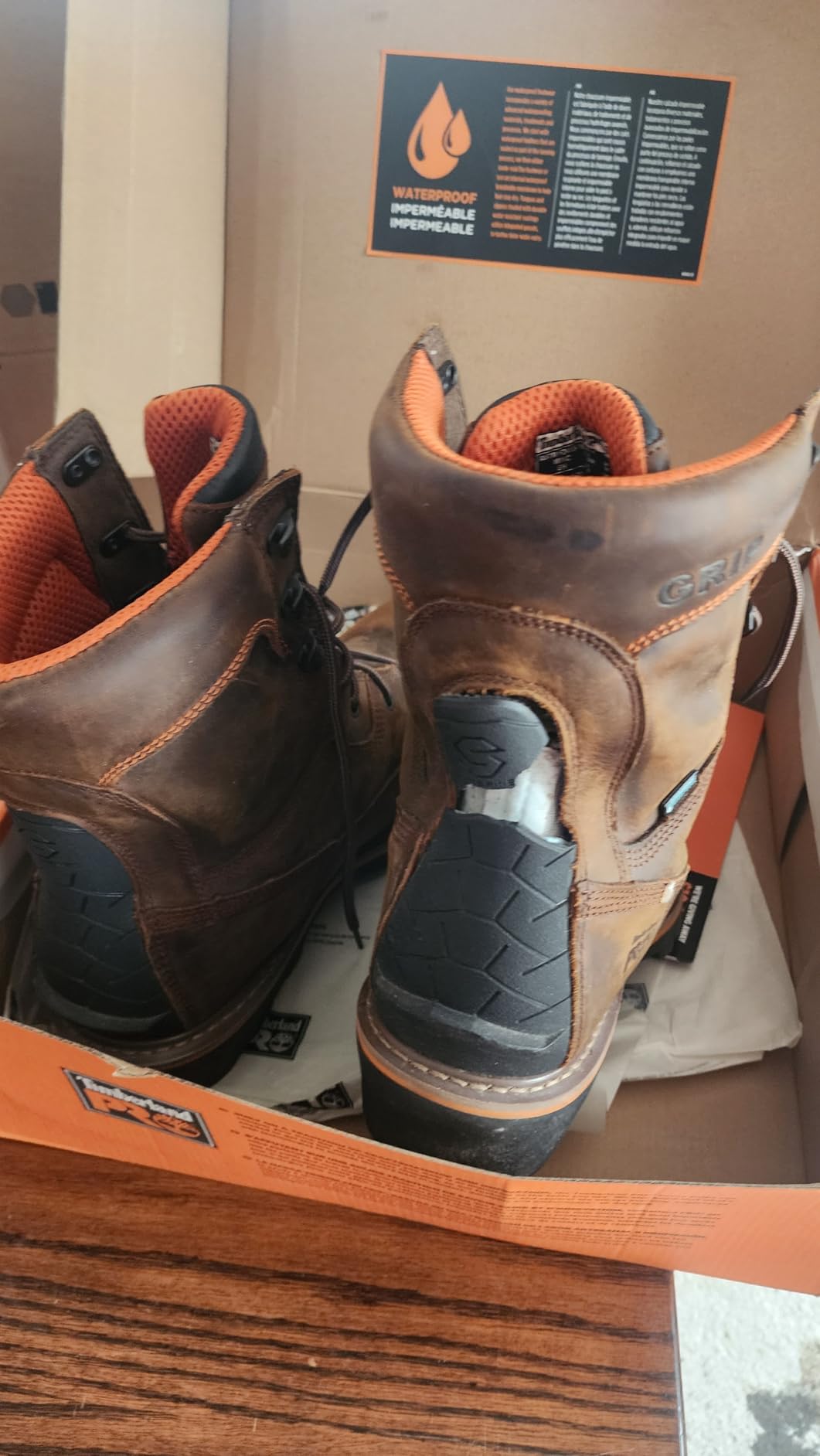 Timberland PRO Mens 8 Turkish Coffee Brown Evergreen Comp Toe WP SR customer photo 2