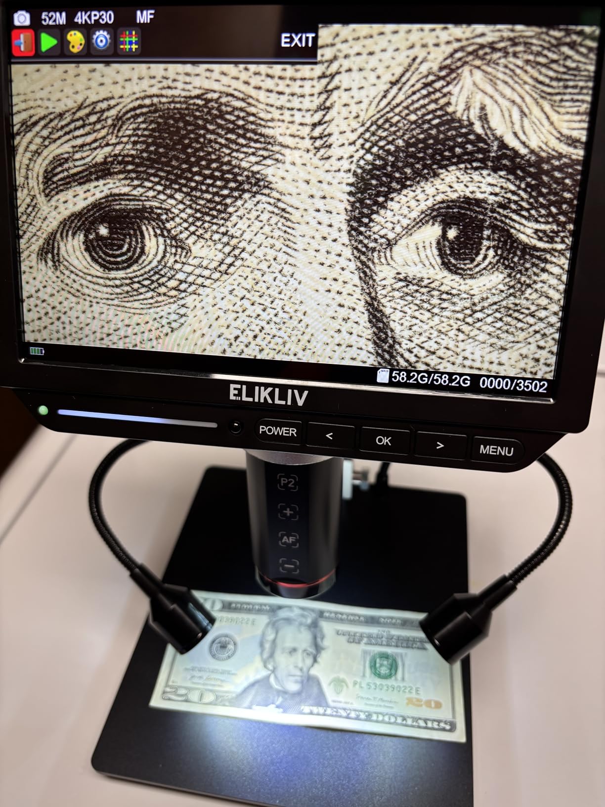 Elikliv Autofocus 4K Digital Microscope EM4K-AF, 8