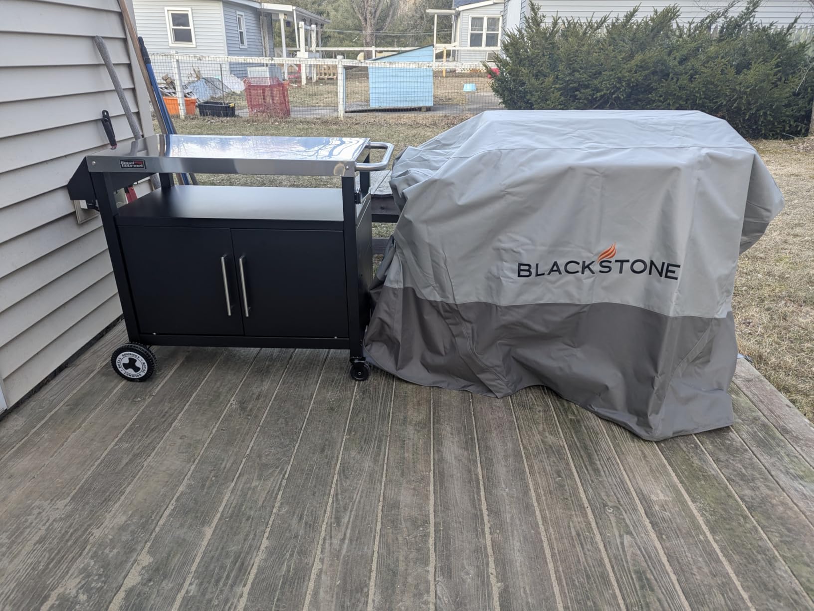 PC3403S Outdoor Grill Cart with Wheels Black customer photo 1