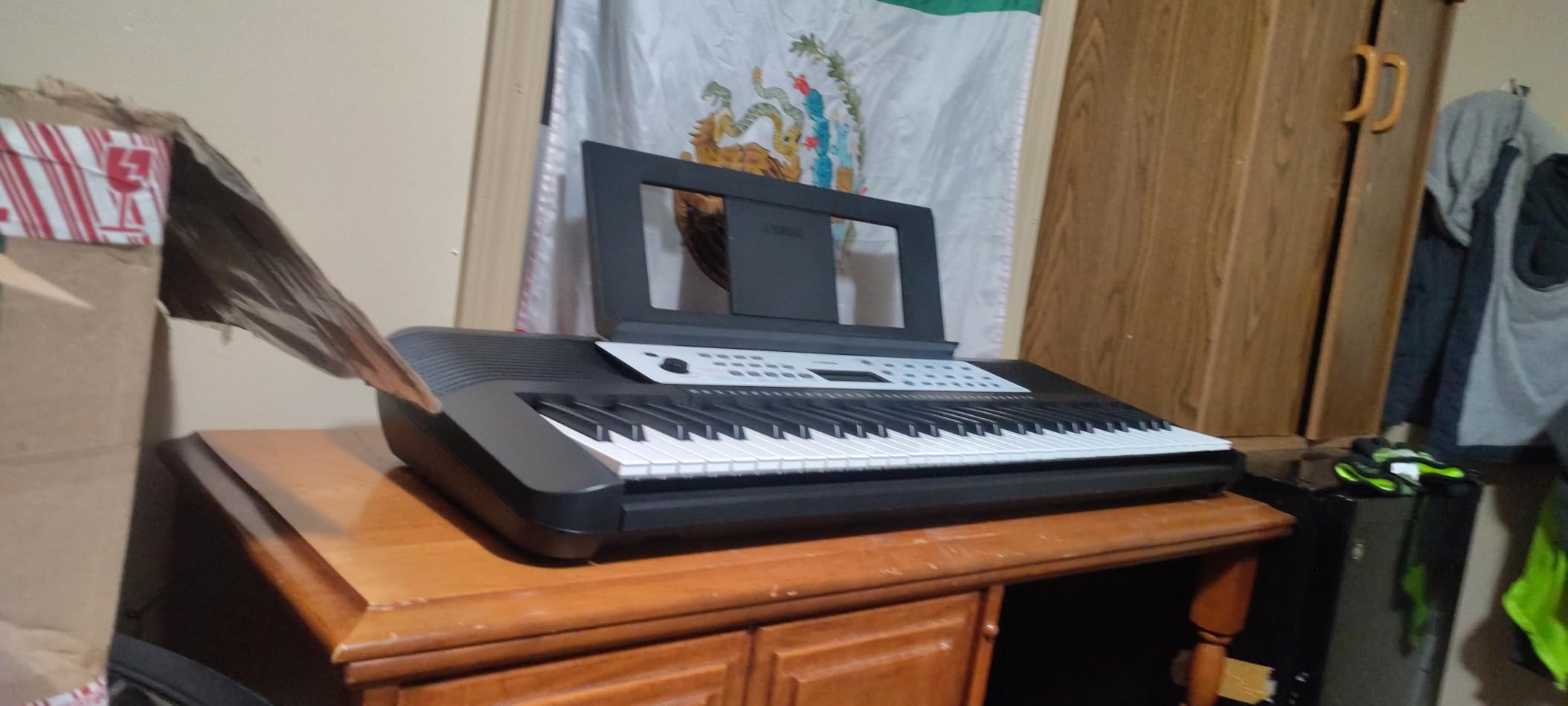 Yamaha 61-Key Portable Keyboard for Beginners with Built-In Songs, Quiz Mode, Music Rest, with Power Adapter YPT280 customer photo 1