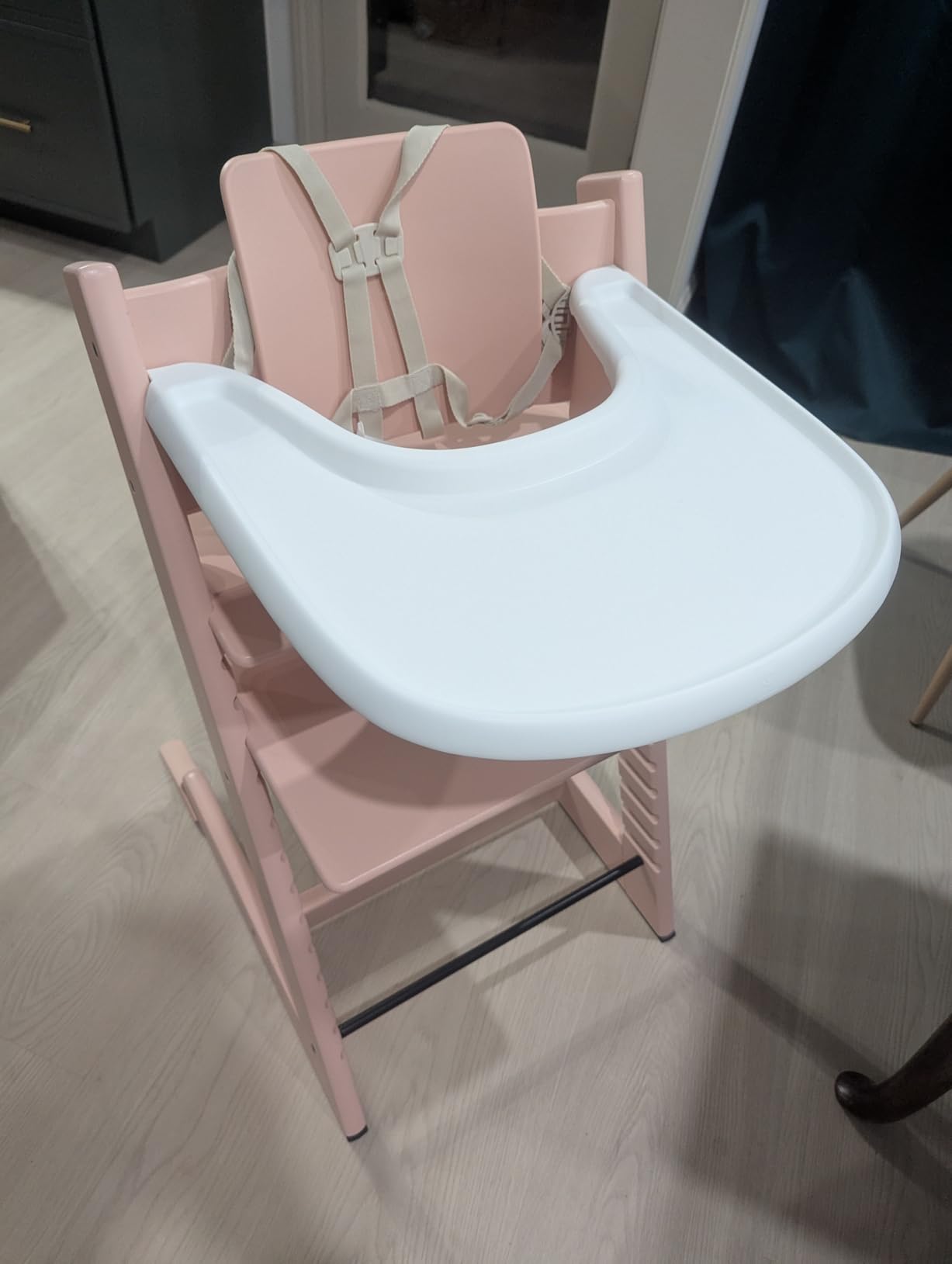 Stokke Tripp Trapp High Chair + Baby Set + Harness, Natural | Includes Chair, Baby Set, Removable Harness for Children 6-36 Months, Adjustable, Ergonomic & Easy to Clean, Baby Essentials customer photo 2
