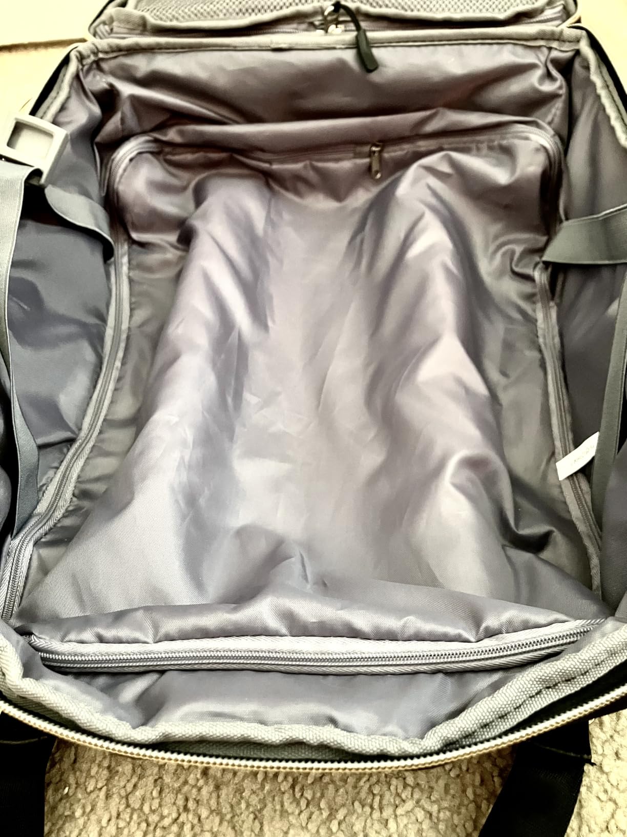 LUGGEX Underseat Carry On Bag, Cream White, 16