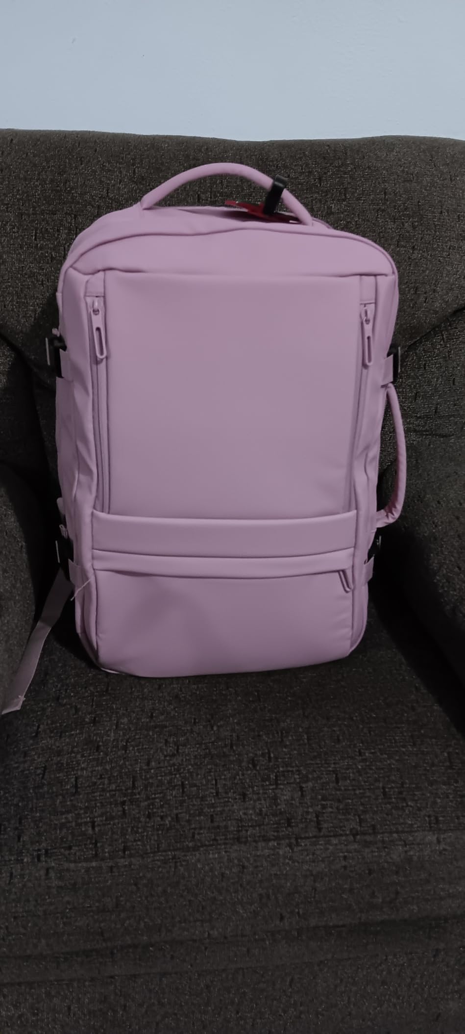 Rcrirth Carry On Travel Backpack Flight Approved for Men Women, Black customer photo 2