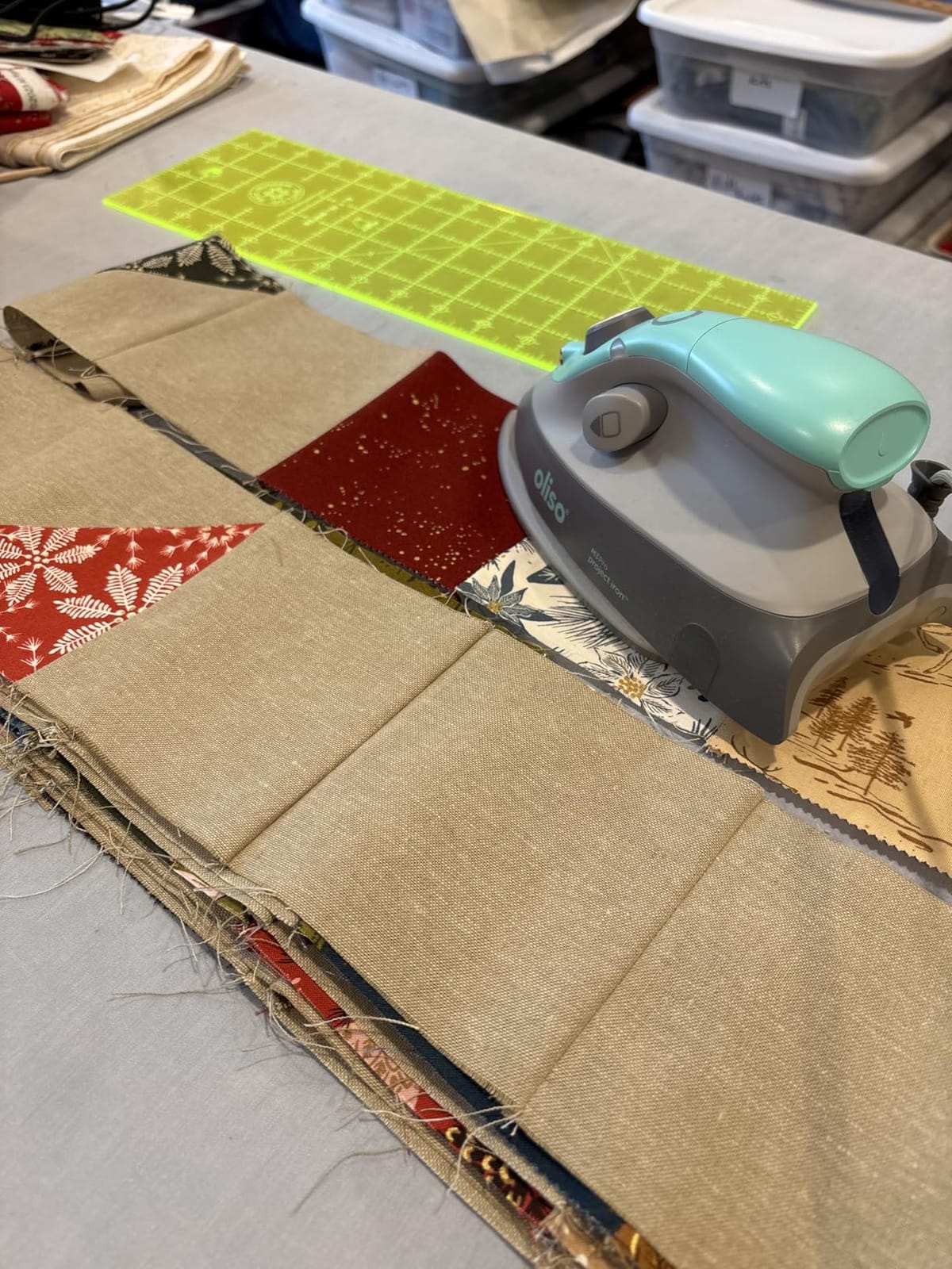 oliso M3Pro Project Mini Steam Iron - Sewing, Quilting, Travel - Raspberry customer photo 2