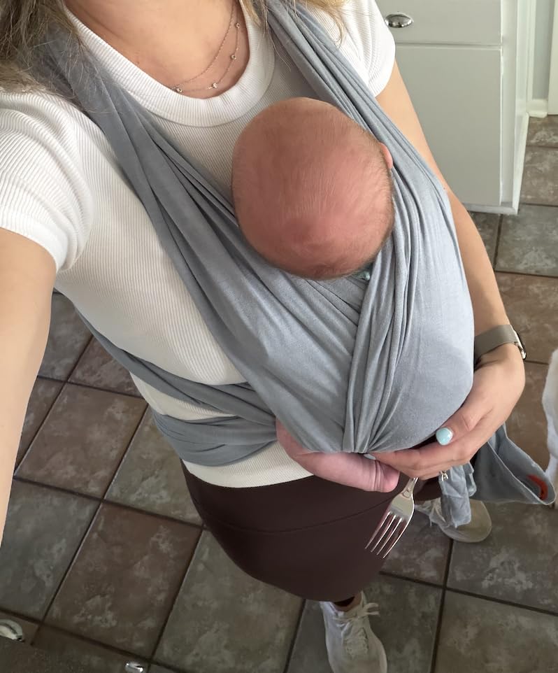 Solly Baby Wrap, Newborn to Toddler Baby Carrier (8-25 Lbs), Spelt customer photo 1