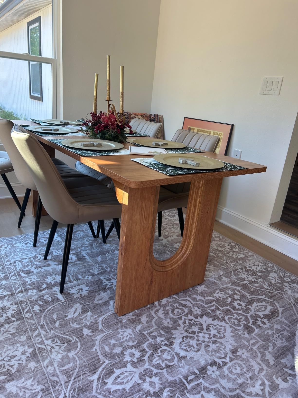 Tribesigns Modern Dining Table for 6 to 8 People, 71