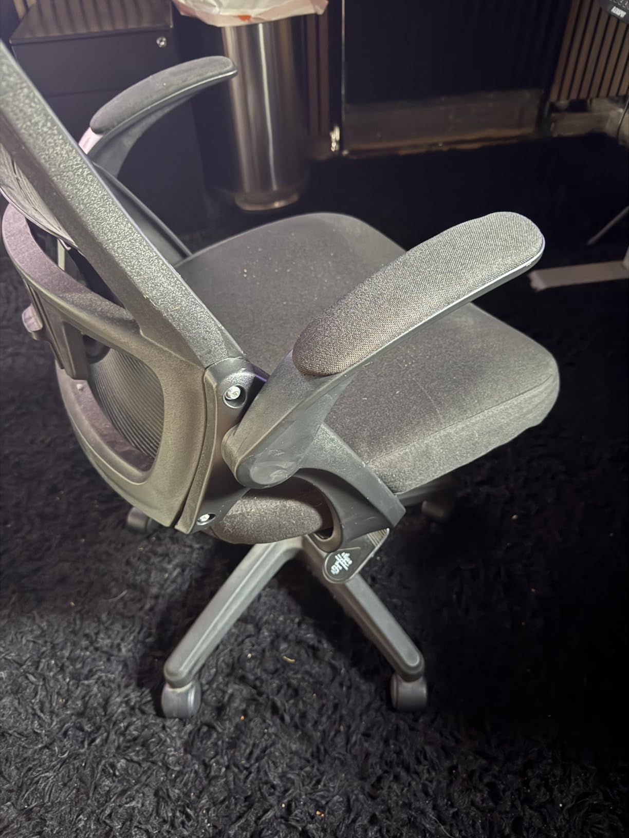 NEO CHAIR Office Desk Chair High Back Mesh Chair Adjustable Lumbar, Black customer photo 1
