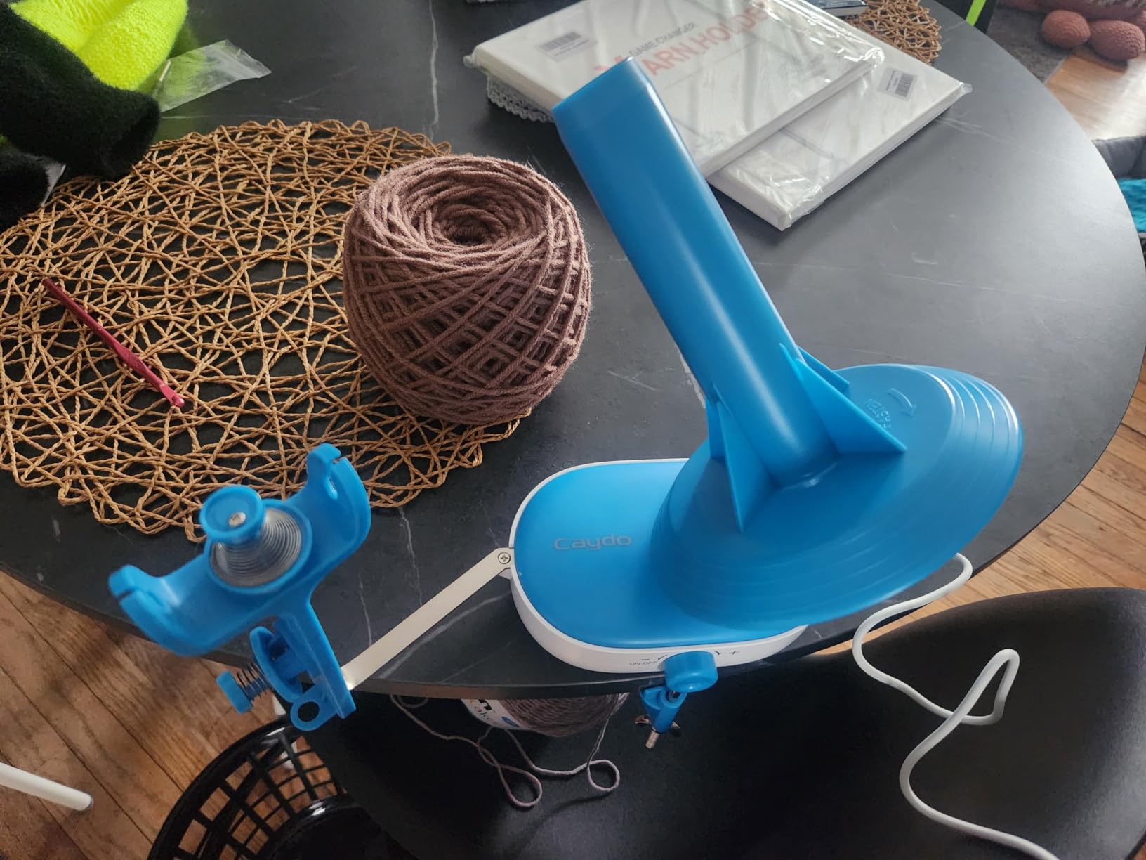 Caydo A1 Max Electric Yarn Winder, 10oz Large Capacity Auto Yarn Spinner customer photo 2