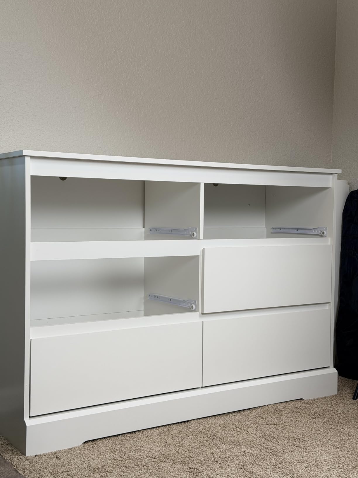 FOTOSOK Black Dresser for Bedroom, Modern 6 Drawer Double Dresser customer photo 1