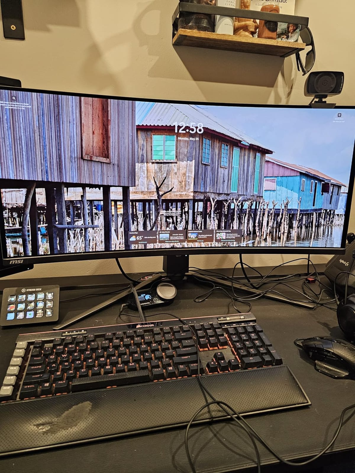 msi MPG 491CQPX QD-OLED 49-inch QD-OLED 5120 x 1440 (DQHD) Computer Monitor, 240Hz, G-SYNC Compatible, HDMI, Display Port, VGA Port, VESA Mountable, Tilt, Height Adjustable, Speaker, 0.03ms, Black customer photo 2