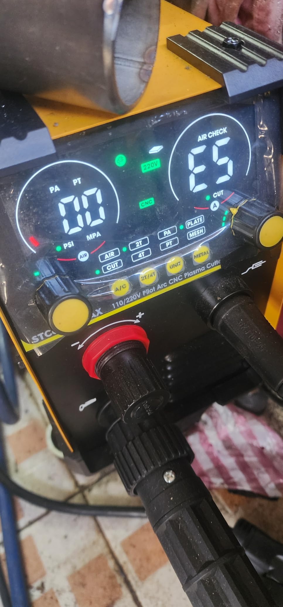 SILATU 55A Plasma Cutter, Non-Touch Pilot Arc, 110V/220V, 2/3