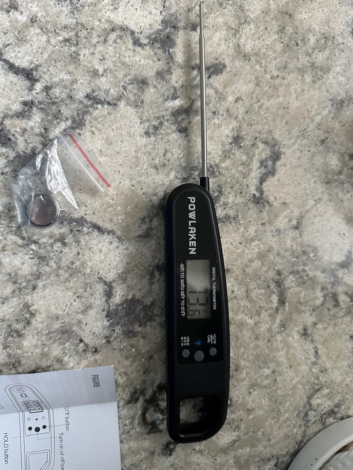 ThermoMaven 0.5 Sec Professional Meat Thermometer Digital, ±0.5°F Accuracy | NIST&NSF Certified, IP67 Waterproof, Auto-Rotating Backlit Display, Lift-to-Wake, for BBQ/Cooking/Camping, Red&Gray customer photo 1