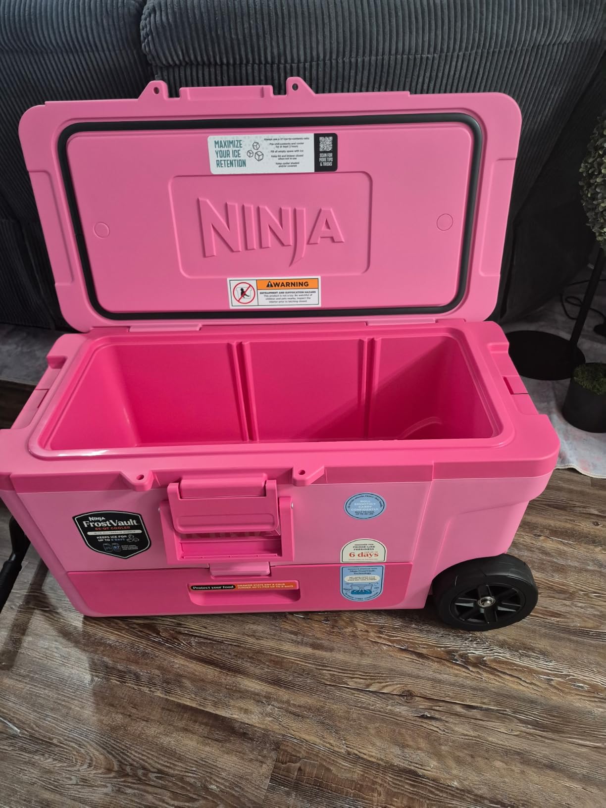 Ninja FrostVault™ 45qt Cooler with Wheels, Dry Storage, Lakeshore Blue customer photo 1