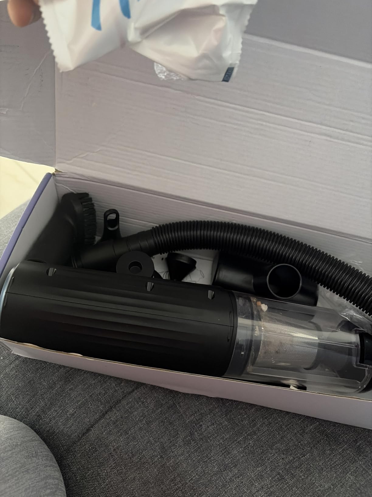 MONOZEL Car Vacuum Portable Cordless, 18000Pa 2 in 1 Vacuum Cleaner&Air Duster, 130W Brushless Motor Handheld Vacuum Cordless with 7800mAh Battery, LED Light, Multi-Nozzles for Car, Home, Office, Pet customer photo 1