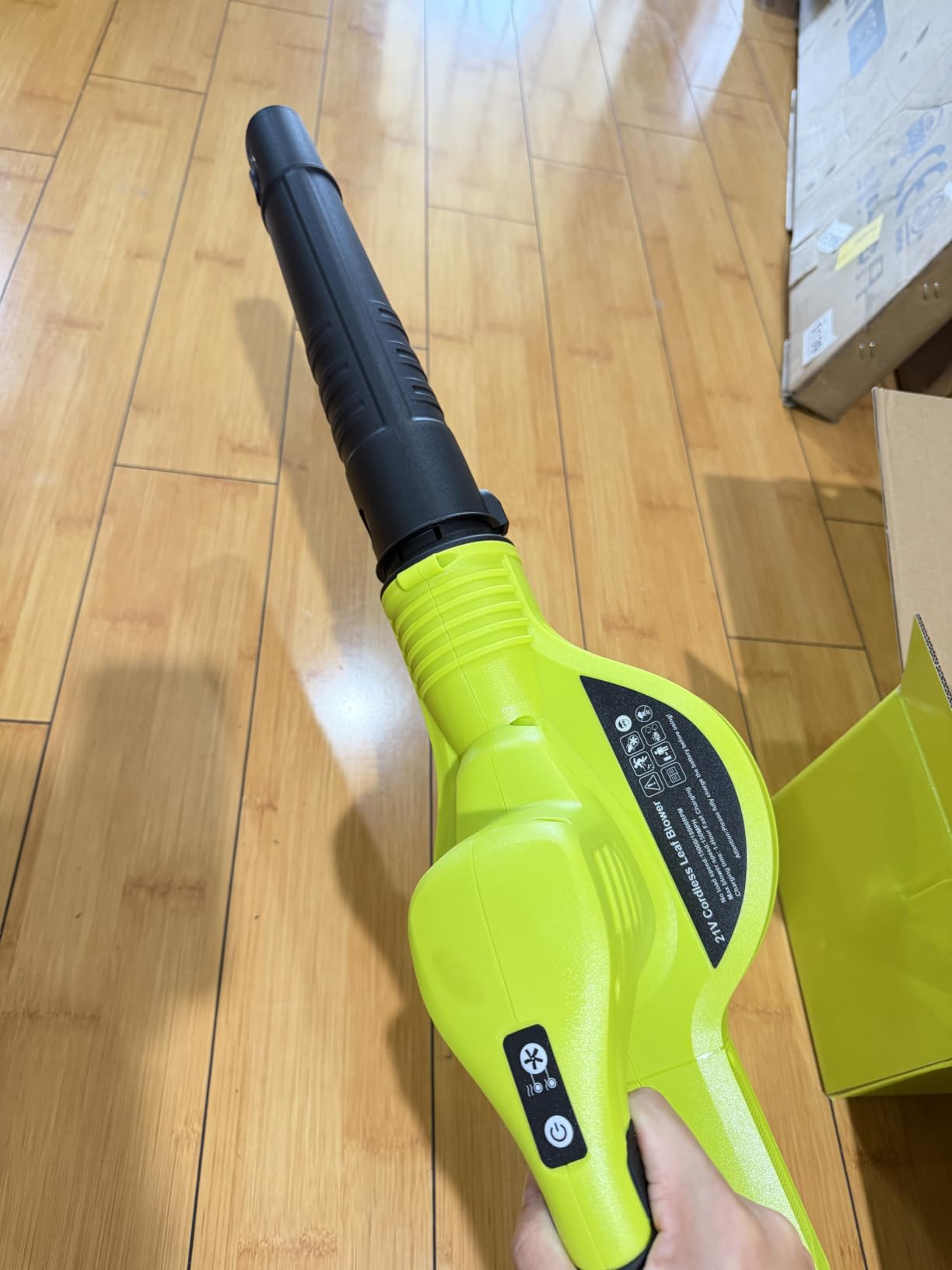 Leaf Blower Cordless 21V Electric with 2 Batteries and Charger Lightweight customer photo 2