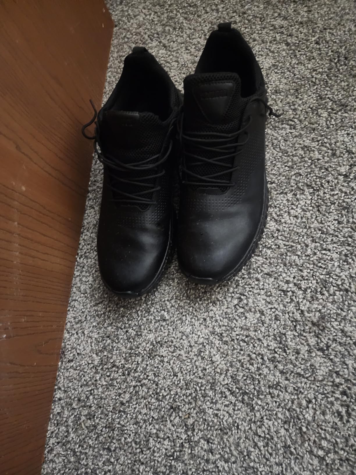 SHULOOK Men's Non Slip Work Shoes Kitchen Restaurant Chef Sneakers Black customer photo 1