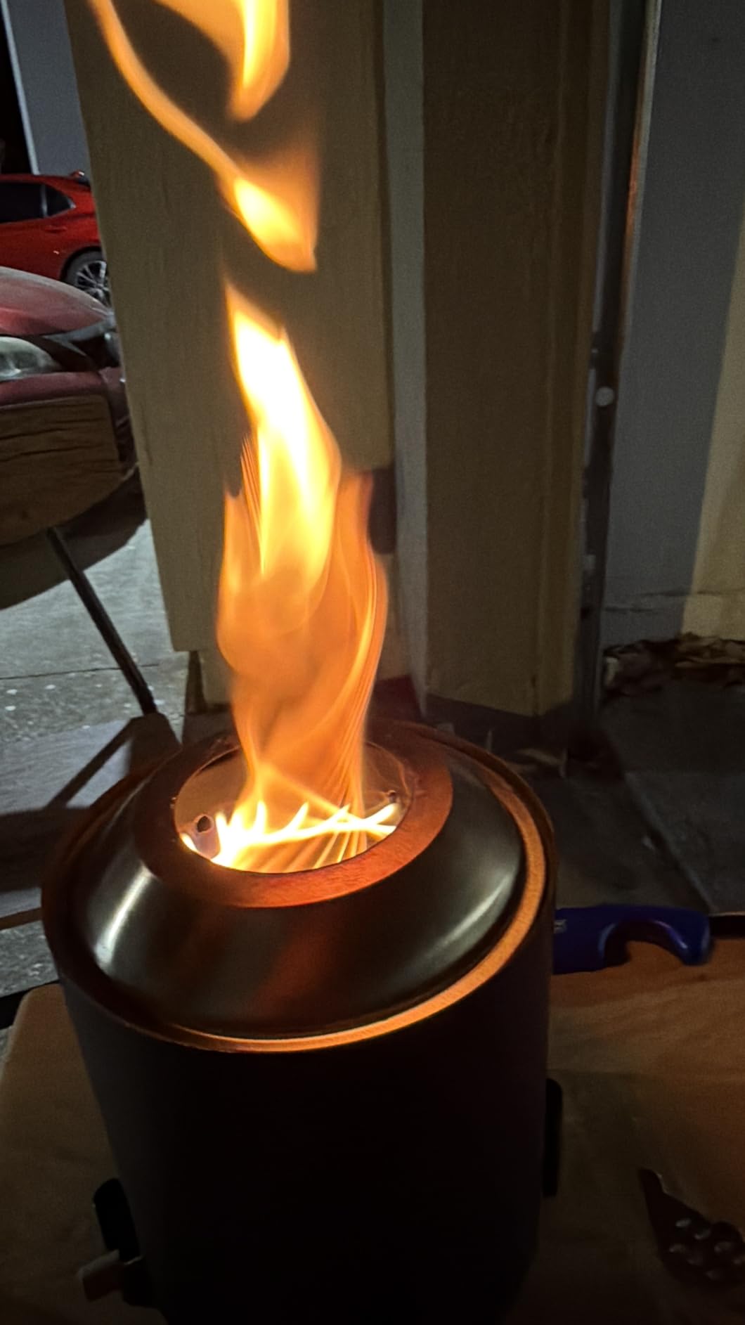 Tabletop Fire Pit Small Table Top Firepit Outdoor Smokeless Firepit Patio customer photo 1