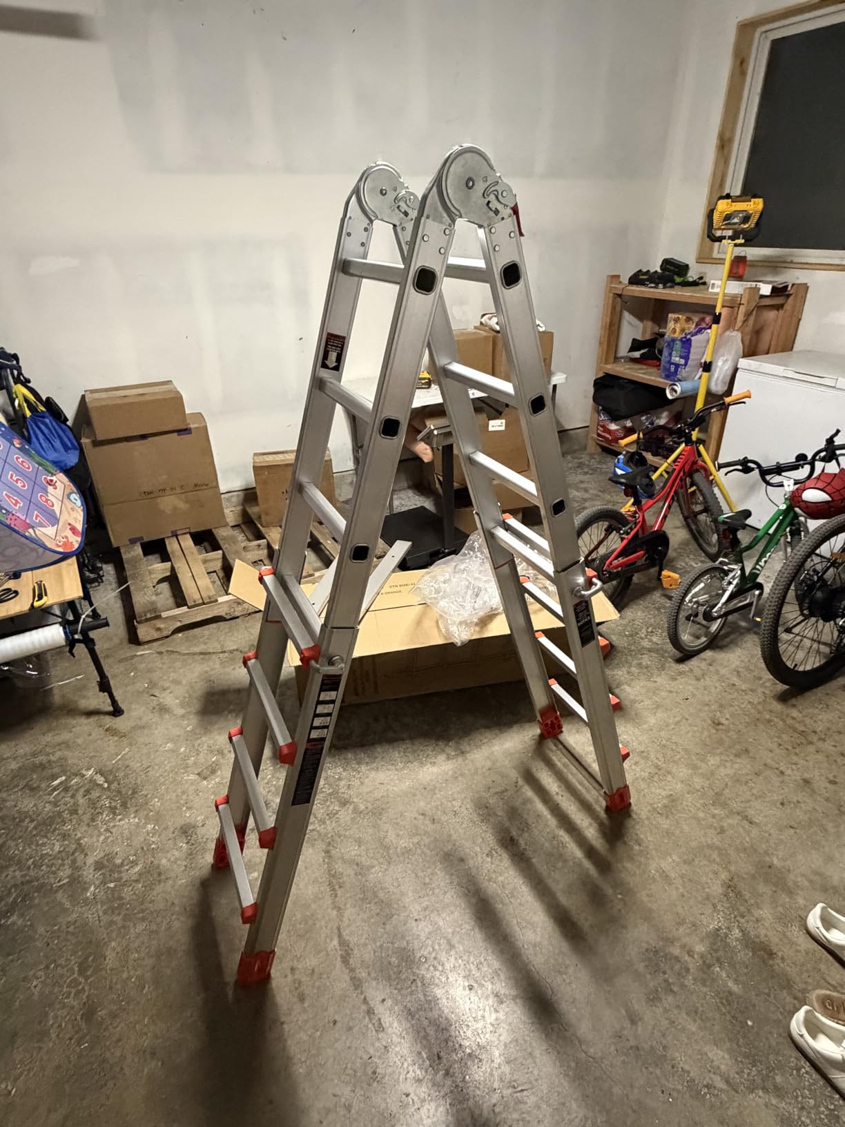 Soctone Ladder, A Frame Extension Ladder, 14 Ft Multi Position Ladder customer photo 2