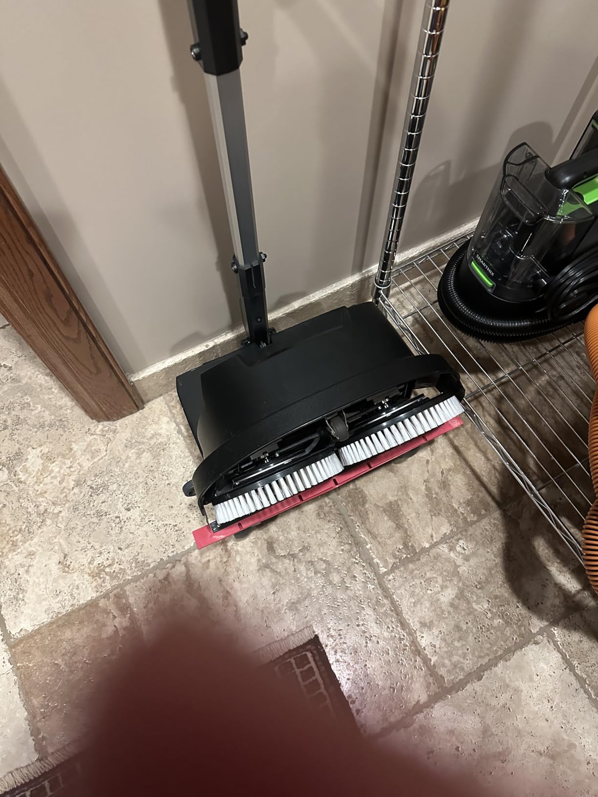 Battery Powered Walk Behind Mini Automatic Floor Scrubber Machine – Compact & Portable, 15” Cleaning Width, 90-Minute Runtime, 170 RPM – Ideal for Small Commercial Spaces, Offices, Retail & More customer photo 1