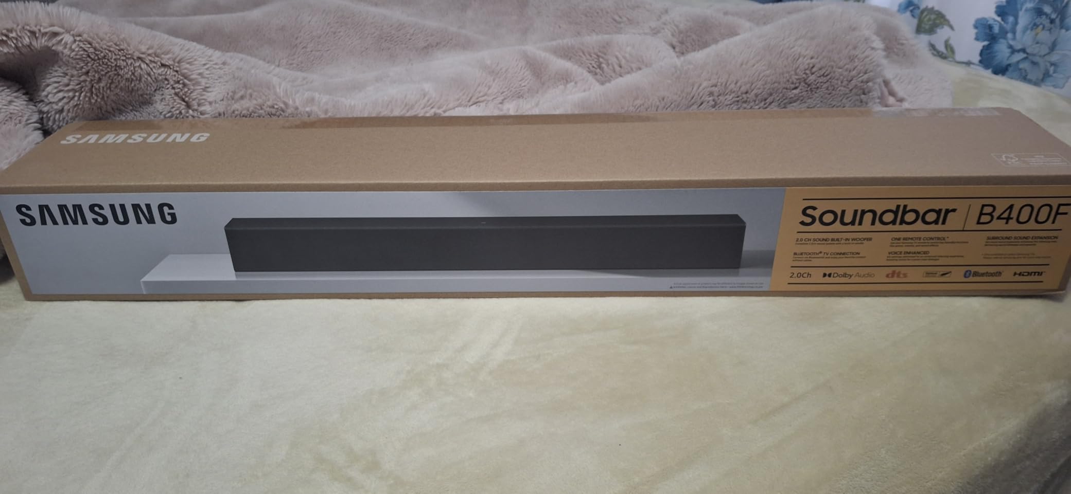 Samsung B-Series Soundbar HW B400F 2.0 ch Soundbar with Built in Subwoofer (2025 Model) One Remote Control, Surround Sound Expansion, Voice Enhance Mode customer photo 2