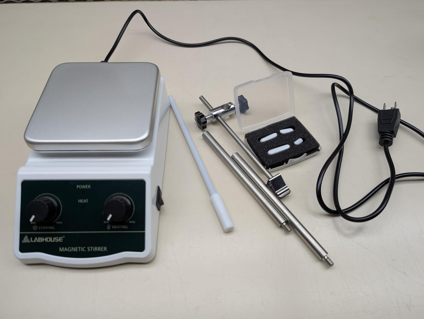 LHS-2 Magnetic Stirrer Hot Plate, 300°C/572°F, 2000RPM, 2L customer photo 1
