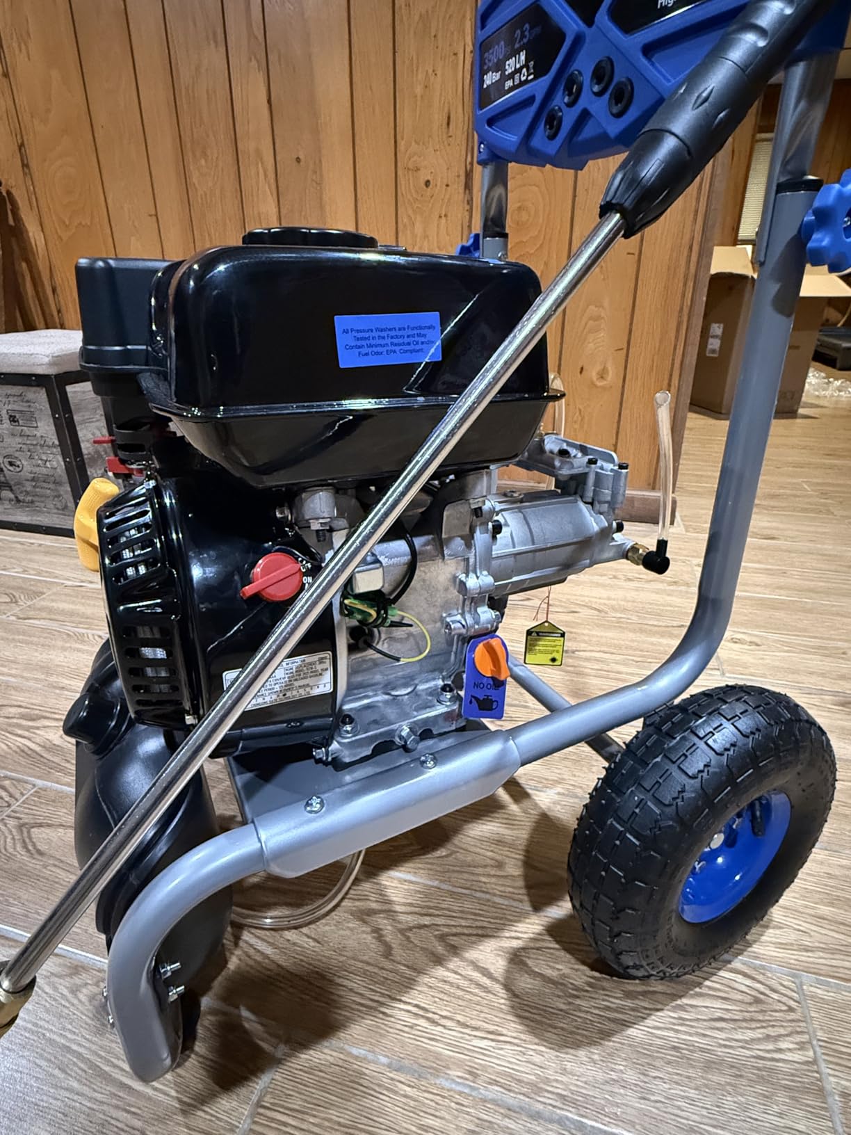 Gas Powered Pressure Washer 3500 PSI - 2.3 GPM Heavy Duty High Power Washer, 209CC 7HP Engine with 25Ft Pressure Hose, Axial Aluminum Pump, Soap Tank, 4 Quick Connect Nozzle customer photo 2