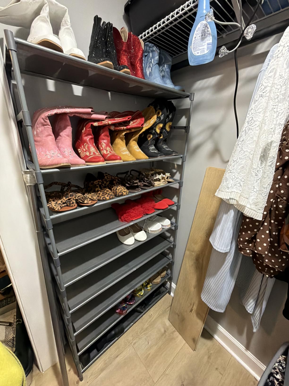 Kitsure 10 Tier Shoe Rack, Tall Shoe Organizer, 32.2