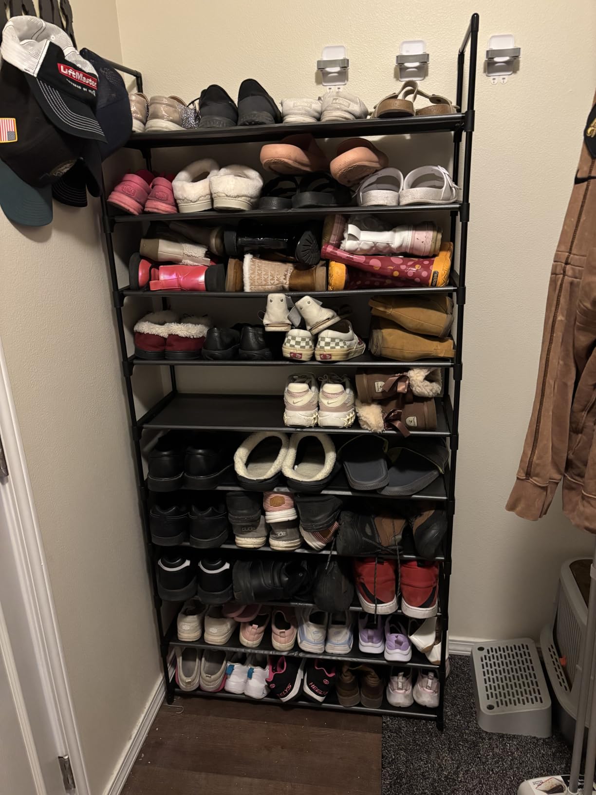 Kitsure 10 Tier Shoe Rack, Tall Shoe Organizer, 32.2