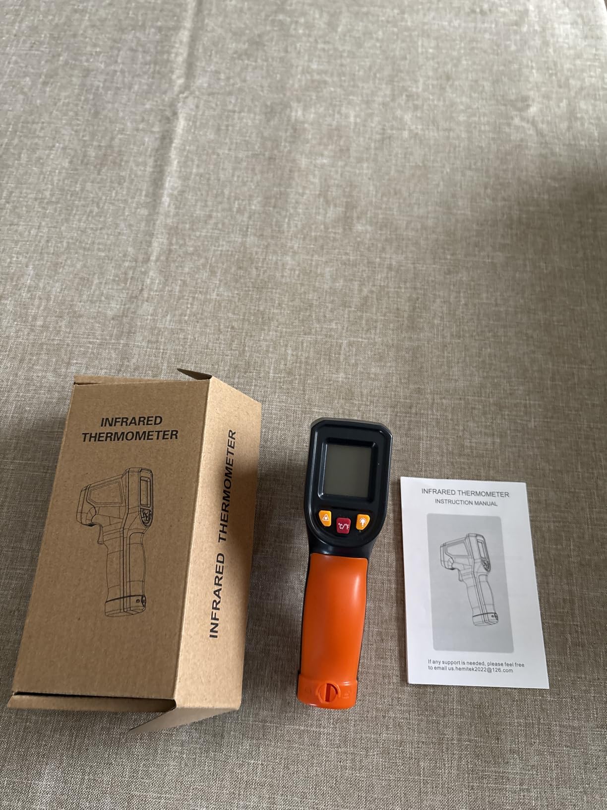 -58°F to 2732°F Digital Infrared Thermometer Gun, 50:1 Distance Ratio Laser Temperature Gun with MAX/MIN/AVG Measure and Alarm, Heat IR Temp Gun for Cooking, Griddle, HVAC, Industrial Forging customer photo 1
