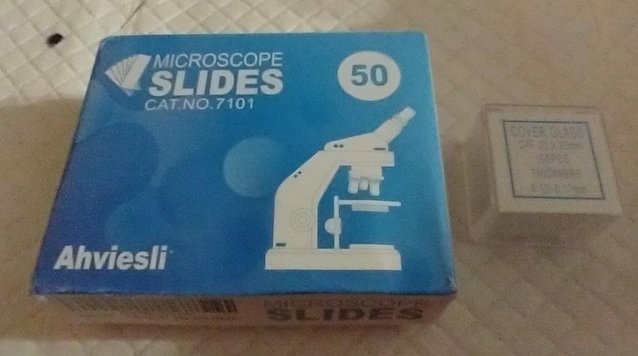 Microscope Slides and Covers Kit – 50 Blank Pre-Cleaned Glass Slides for Microscope, 100 Cover Slips, for Teachers, Students, Families, and Science Enthusiasts customer photo 2