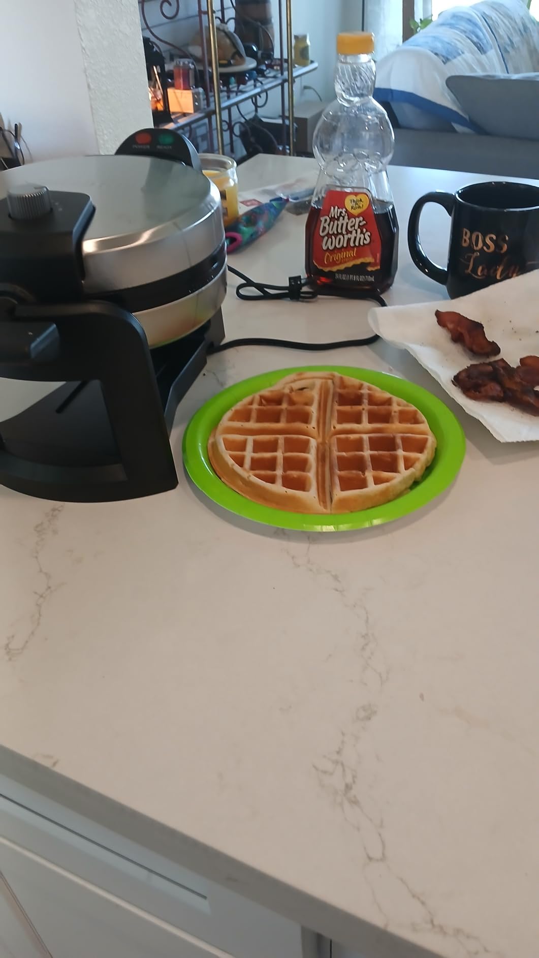 Cuisinart Flip Belgian Waffle Maker, NonStick, Stainless Steel, 1