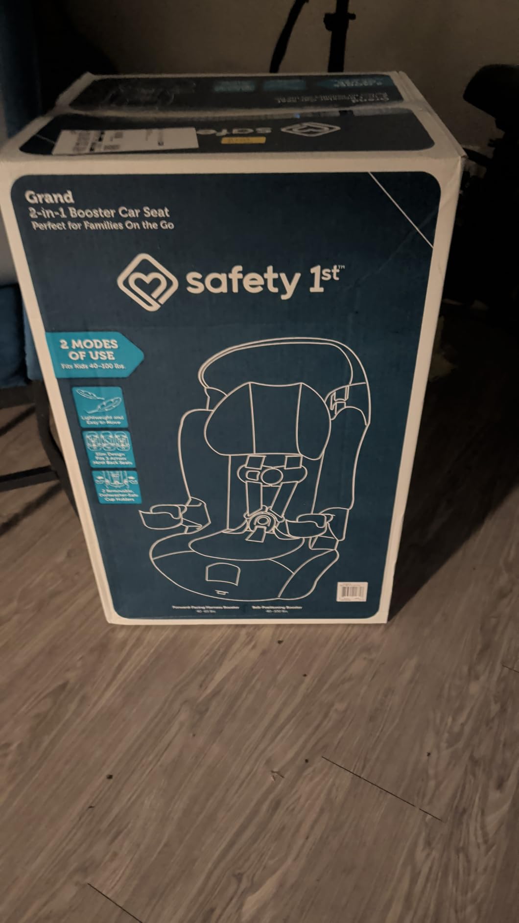 Safety 1st Grand 2-in-1 Booster Car Seat, Converts from High Back to Belt-Positioning Booster, High Back Seat for Kids 40-65, and Belt-Positioning 40-100 Pounds, Old Soul customer photo 2