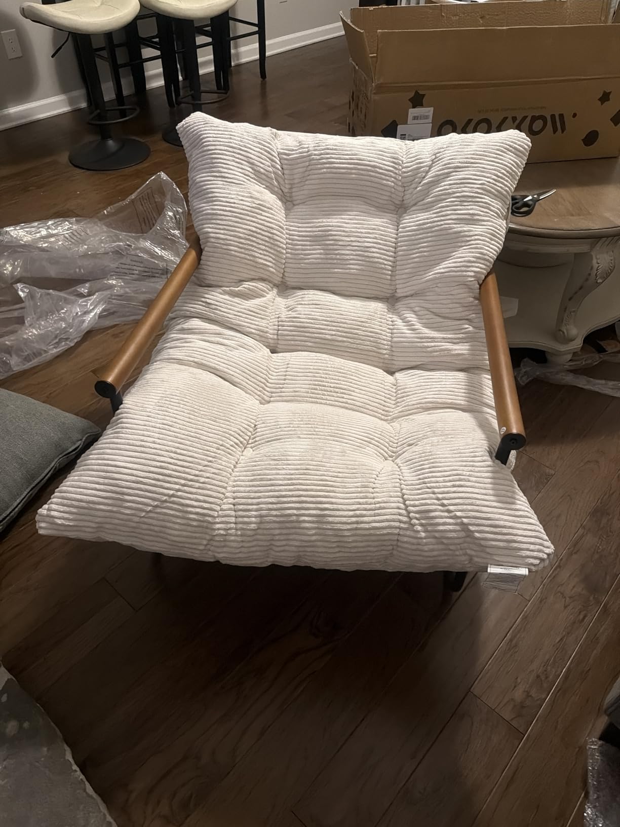 MAXYOYO Modern Accent Chair, Comfy Living Room Chair with Metal Frame customer photo 1