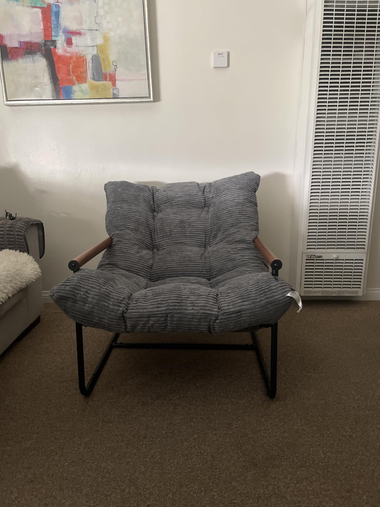 MAXYOYO Modern Accent Chair, Comfy Living Room Chair with Metal Frame customer photo 2