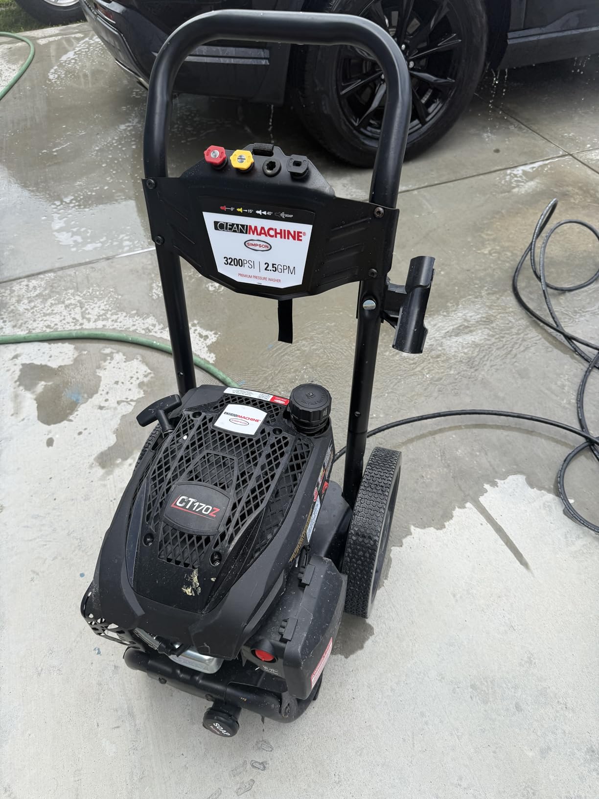 Simpson Clean Machine 3200 PSI Gas Pressure Washer, 2.5 GPM, Turbo Nozzle, Axial Cam Pump, Built-in Soap Tank, 25' Hose, 49-State Compliant customer photo 1