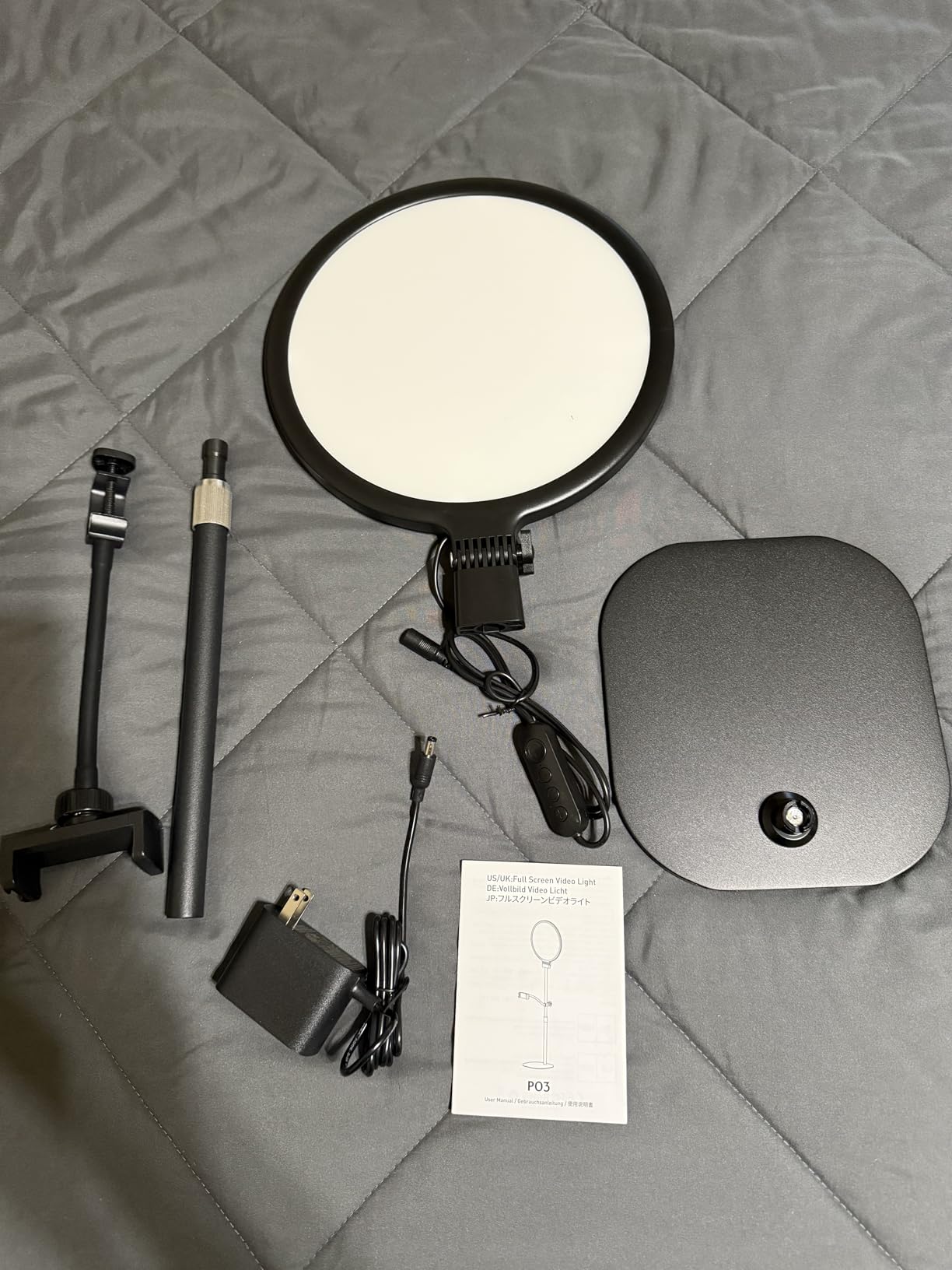 1300 Lumens Ring Light with Stand for Desk, Computer & Laptop – Podcast & Streaming Light with Flexible Phone Holder, CRI 98+ Bright Yet Soft Influencer Light for Video Recording, Conference & Calls customer photo 2