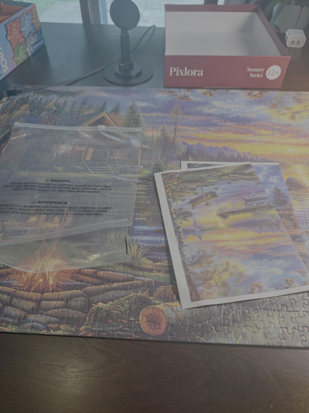 Puzzles for Adults 1000 Pieces, 2 Pack Unique 1000 Piece Lake and Night View Jigsaw Puzzles, Premium Scenic Landscape Puzzles & Nature Theme for Challenging Game Night customer photo 2