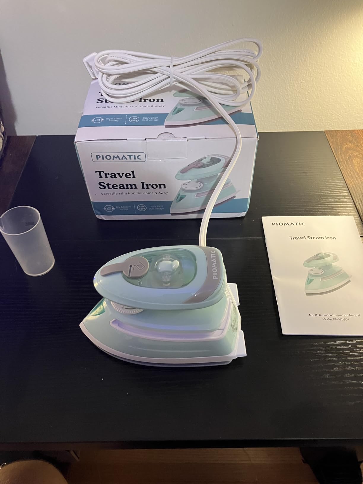 PIOMATIC Mini Travel Steam Iron with Temperature Control & Dual Voltage customer photo 1
