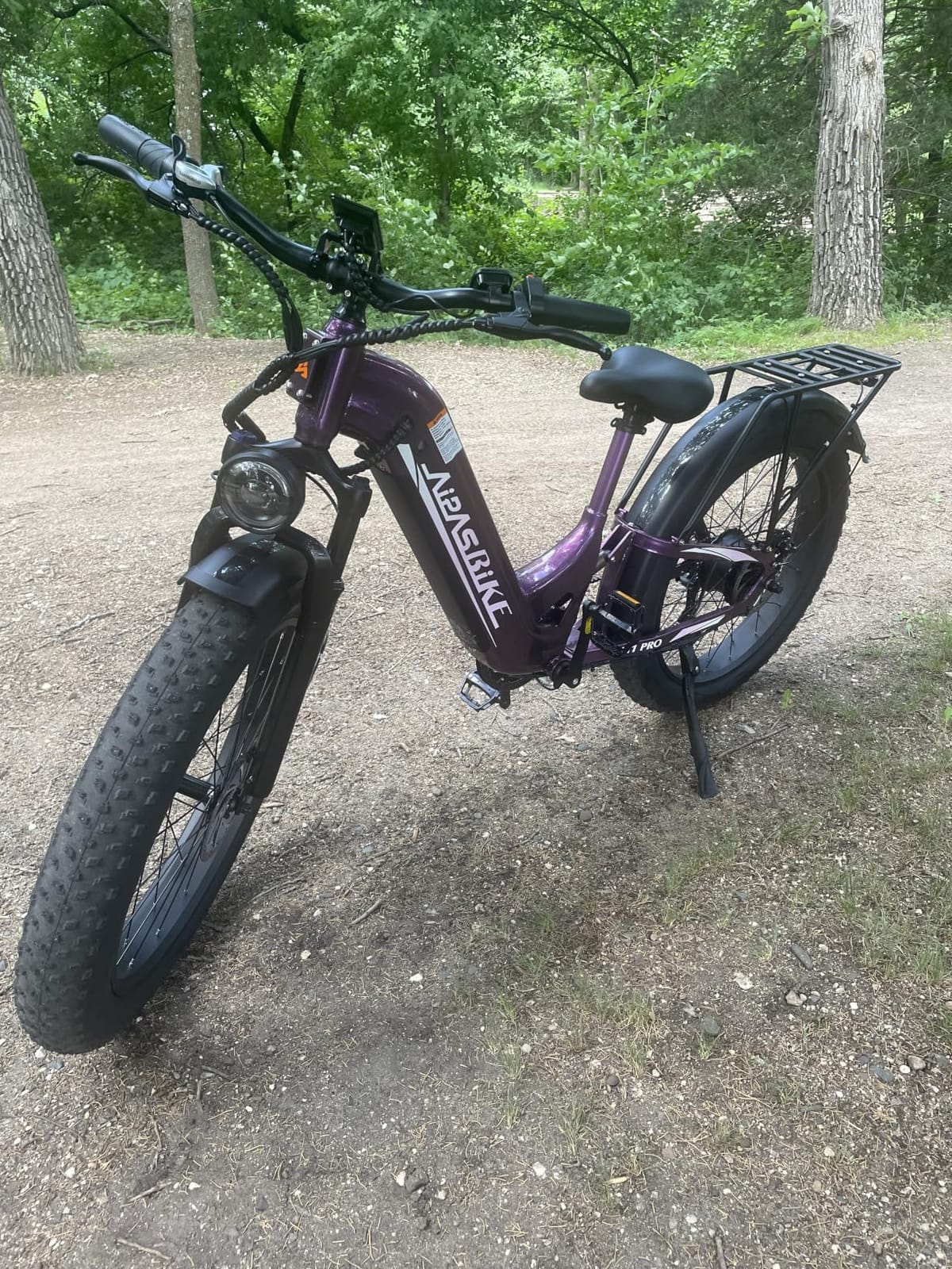Aipas M1 Pro Electric Bike for Adults, 26 x 4 Fat Tires, 48V 17.5Ah Battery | Dual Suspension, 1800W Peak Motor, Up to 85 Miles, Step-Thru for Commutes & Trails,SGS Certified to UL 2849 for M1 Pro E-Bike customer photo 1