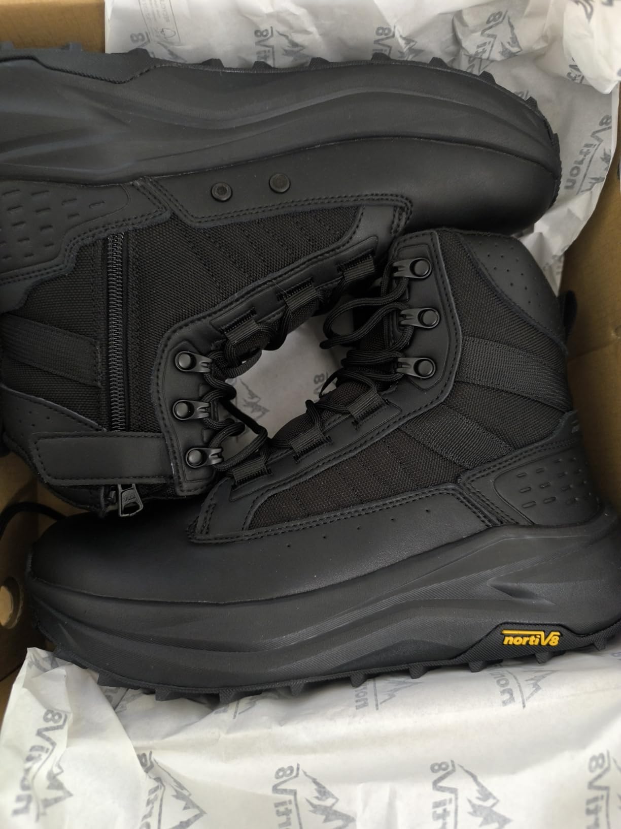 NORTIV 8 Men's Wide Toe Box Work Tactical Boots customer photo 2